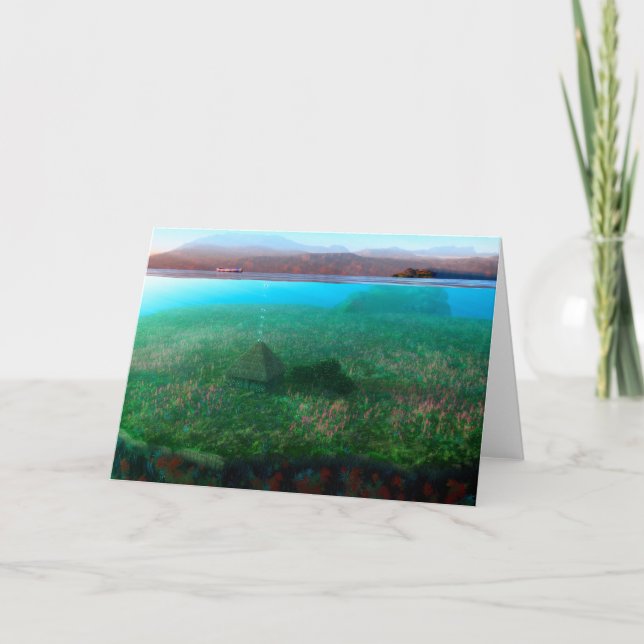 Tarjeta Fantasías: La carta de cabaña de la isla (Anverso)