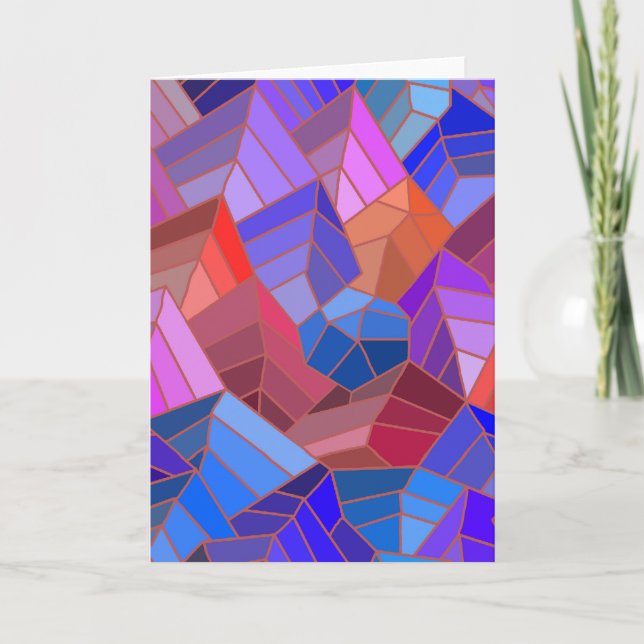 Tarjeta Fantasías vistas de las montañas desde el cielo (Anverso)