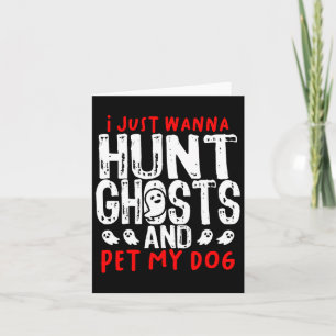 Tarjeta Fantasma Caza paranormal Perro investigador Perro 