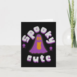 Tarjeta Fantasma Chicas de Fantasma Halloween