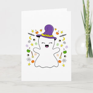 Tarjeta Fantasma de Bruja Maravilloso