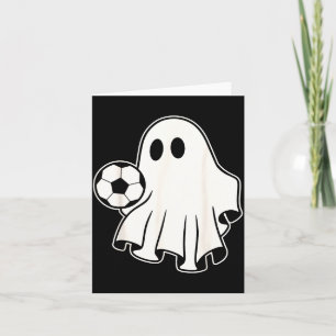 Tarjeta Fantasma de fútbol divertido jugando fútbol amante
