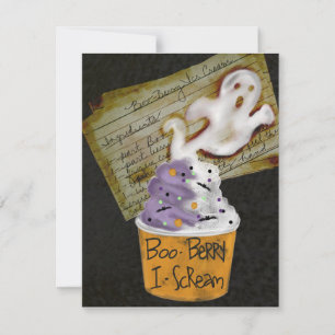 Tarjeta fantasma de Halloween