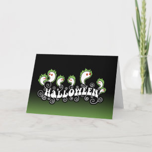 Tarjeta Fantasma de Halloween
