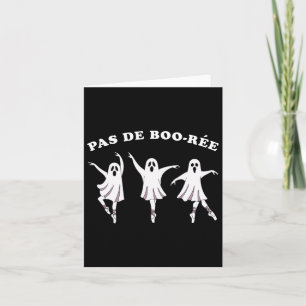 Tarjeta Fantasma De Halloween De Ballet De Boo Ree Para Ch