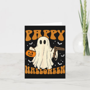 Tarjeta Fantasma de Halloween Pappy con especulo enfermerí