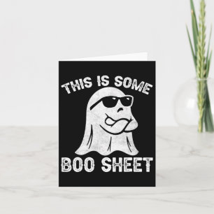 Tarjeta Fantasma De Halloween Retro Boo Esto Es Una Hoja D