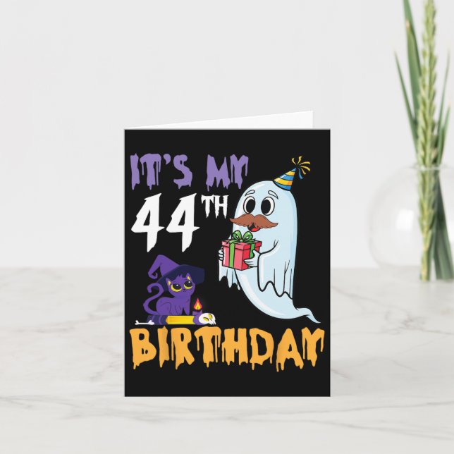 Tarjeta Fantasma divertida es mi fiesta de cumpleaños núme (Anverso)