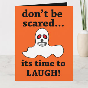 Tarjeta Fantasma divertido de Halloween