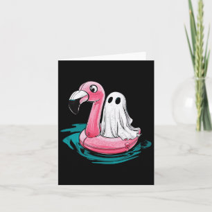 Tarjeta Fantasma En Una Piscina Divertido Tembloroso Veran