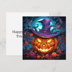 Tarjeta Fantasma Feliz Halloween