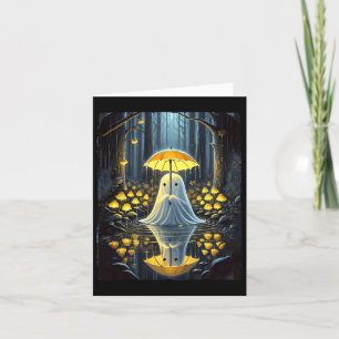 Tarjeta Fantasma floral Halloween disfraces de temporada e