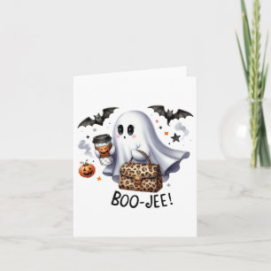 Tarjeta Fantasma Halloween Fantasma Fantasma de Halloween 