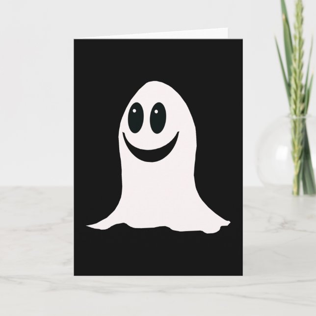 Tarjeta Fantasma Personalizado de Halloween (Anverso)