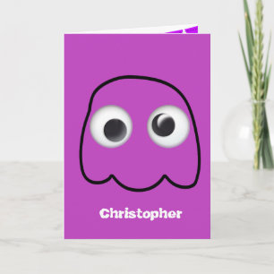 Tarjeta Fantasma personalizado de Halloween para niños