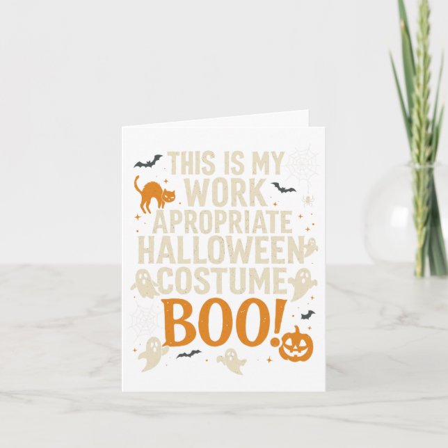 Tarjeta Fantasma Retro Ghost Coquette Bow Halloween Wo (Anverso)