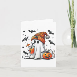 Tarjeta Fantasma simpática de la temporada de especias de