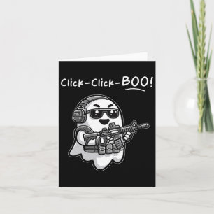 Tarjeta Fantasma táctica divertida haga clic en Boo Hallow
