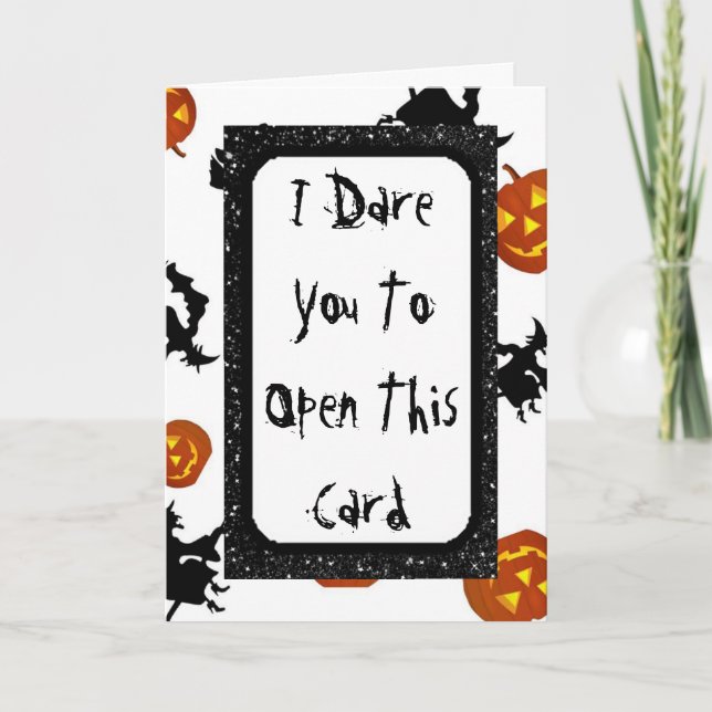 Tarjeta fantasmagórica de Halloween (Anverso)