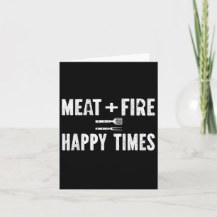 Tarjeta Fantasmas de carne Happy Times Funny Bbq Grill Smo