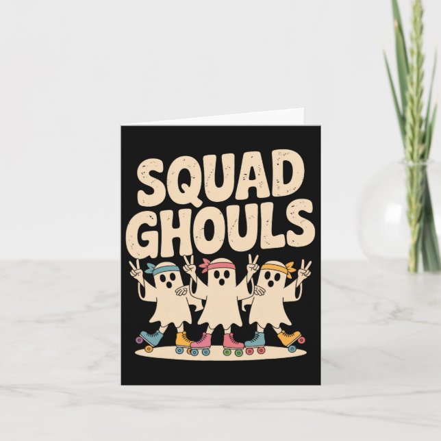 Tarjeta Fantasmas de escuadrón coincidiendo divertida Hall (Anverso)