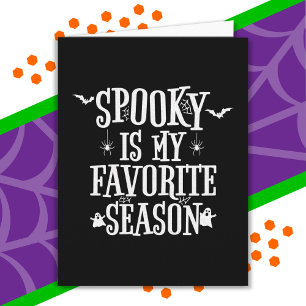 Tarjeta Fantasmas de la temporada de fantasía animan a las