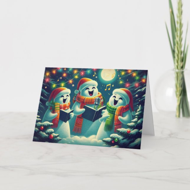 Tarjeta Fantasmas de nieve (Anverso)