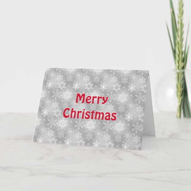 Tarjeta Fantasmas de nieve navideños (Anverso)