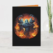 Fantasmas y calabazas de calabazas de Jack-O-Lante