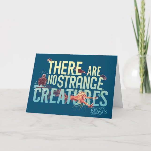Tarjeta Fantastic Beasts - There Are No Strange Creatures (Anverso)