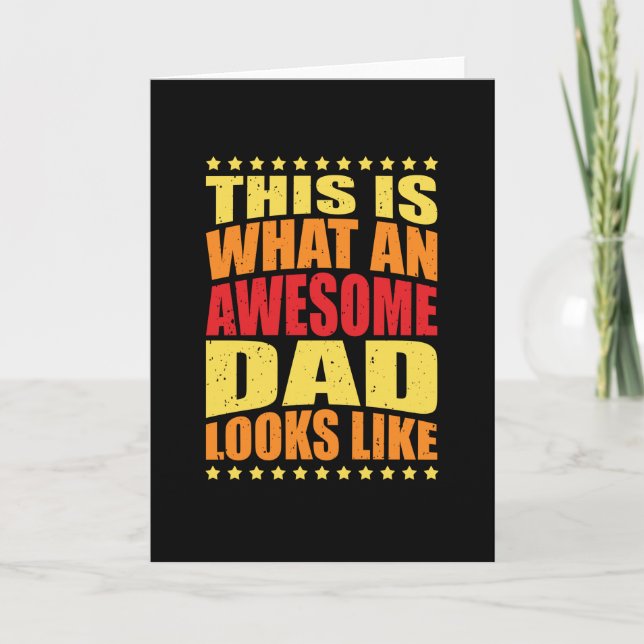 Tarjeta Fantástica cita divertida para papá Padre Padre (Anverso)