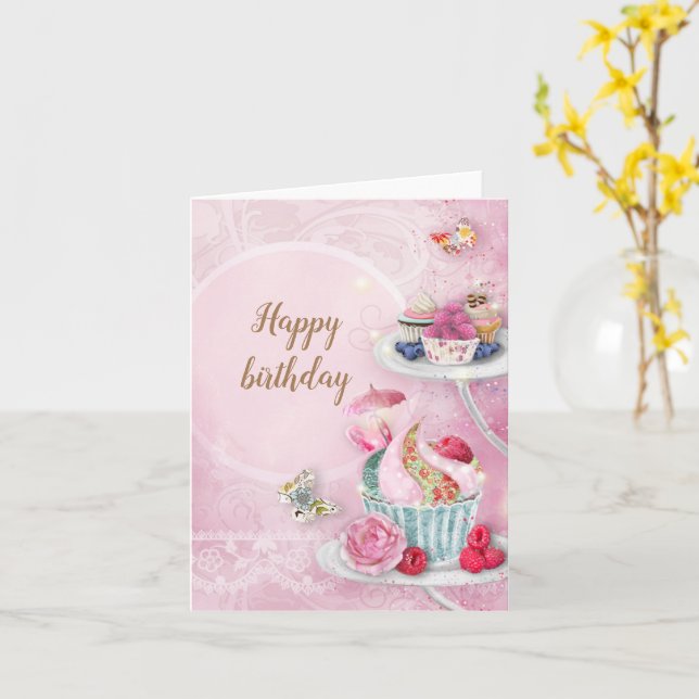 Tarjeta Fantástico cumpleaños (flor amarilla)