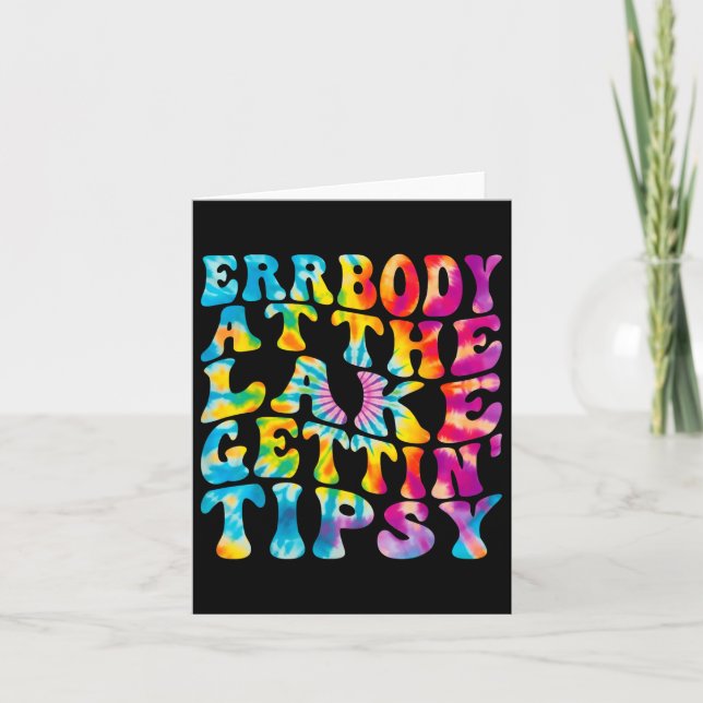 Tarjeta Fantástico Error De Tejido En El Lago Gettin Tipsy (Anverso)