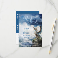 Tarjeta Fantasy Celtic Dragon RSVP