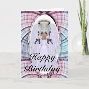 Tarjeta Fantasy Little Angel Happy Birthday Greet Card