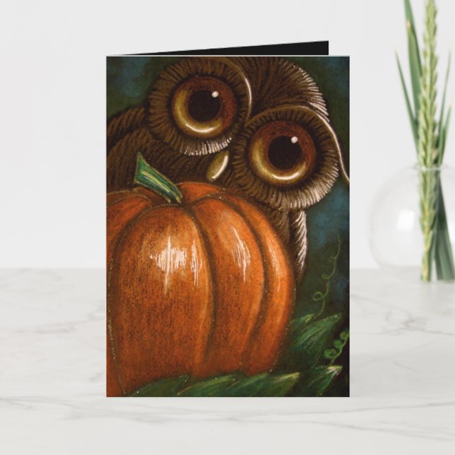 TARJETA FANTASY OWL - UN PUMPKIN PARA MÍ (Anverso)