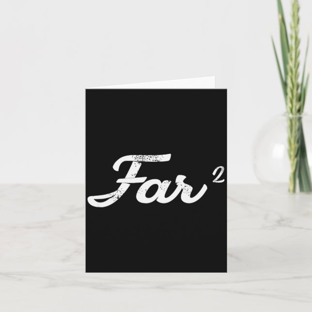 Tarjeta Far Squared Farfar Swedish Or Danish Grandpa Funny (Anverso)