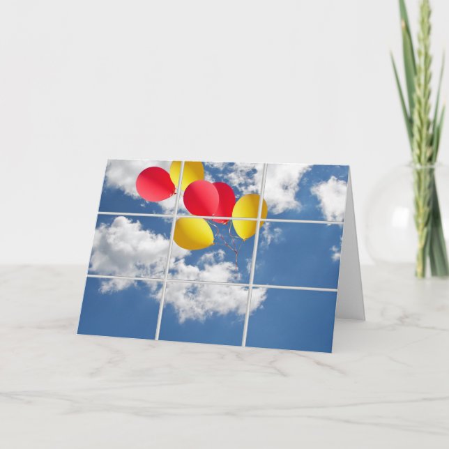 Tarjeta Farewell Balloons (Anverso)