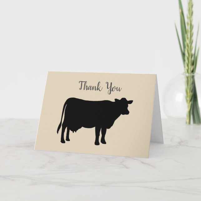 Tarjeta Farm Barnyard Farmhouse Birday Party Gracias (Anverso)