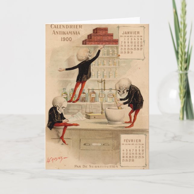 Tarjeta Farmacia esquelética (Anverso)