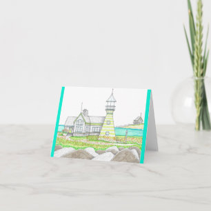 Tarjeta Faro 7; Notecard plegado
