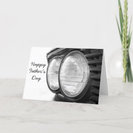 Tarjeta Faro BMW de época en el día del padre