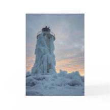 faro costero en invierno