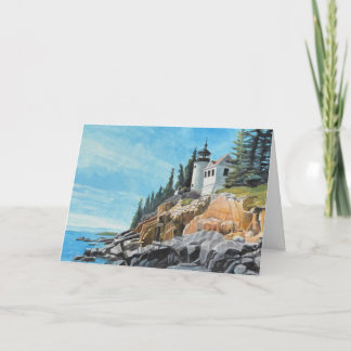 Tarjeta Faro de Bass Harbor