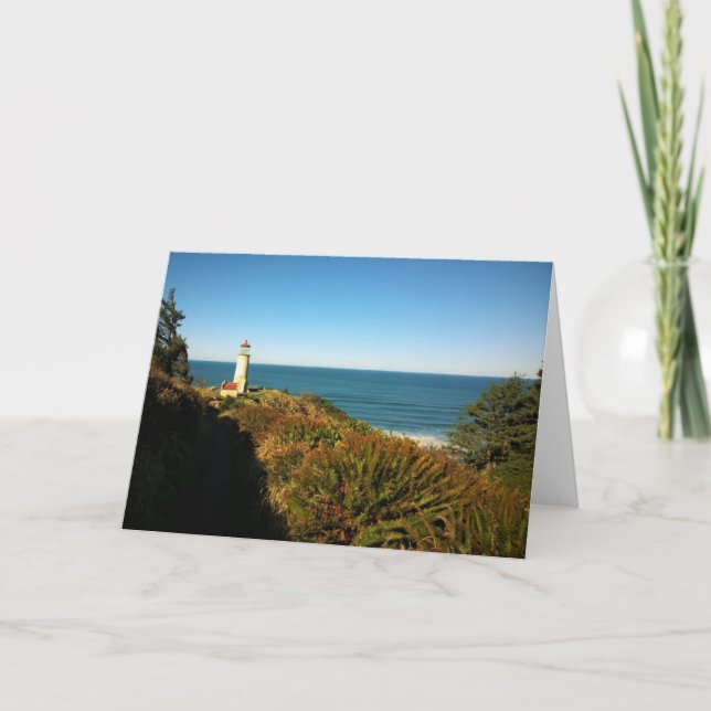 Tarjeta Faro de cabeza norte, decepción de Cabo, WA (Anverso)