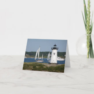 Tarjeta Faro de Edgartown en el Martha's Vineyard