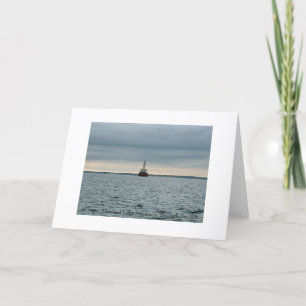 Tarjeta Faro de la repisa de Cleveland, bahía mA de los