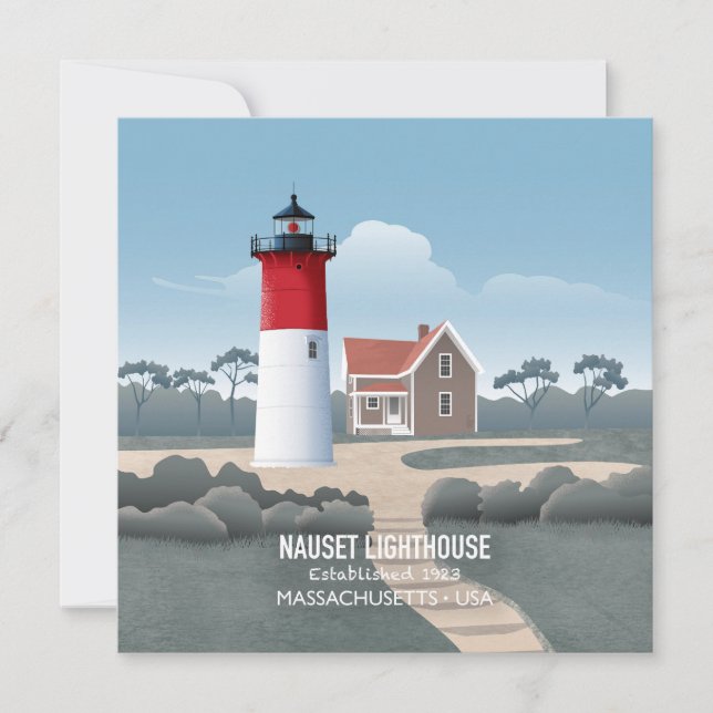 Tarjeta Faro de Nauset (Anverso)
