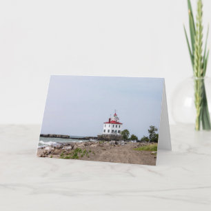 Tarjeta Faro de rompeolas oeste del puerto de Fairport