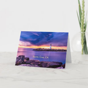 Tarjeta Faro de Santa Cruz, CA